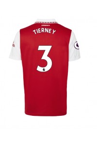 Arsenal Kieran Tierney #3 Fotballdrakt Hjemme Klær 2022-23 Korte ermer